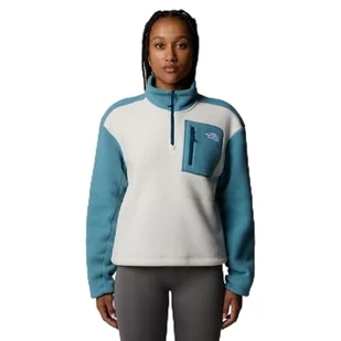 THE NORTH FACE Damska bluza Yumiori 1/4 Zip Blue, Algae Blue/White Dune/M, M - Bluzy damskie - miniaturka - grafika 1