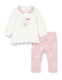 Chicco Kompletny: Koszulka Z Długim Rękawem I Legginsy Spodnie Kombinezon Bimba, Różowy, 6 miesięcy - Legginsy - miniaturka - grafika 1