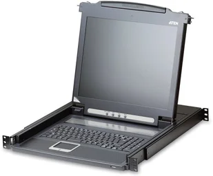 Konsola KVM ATEN CL1000M, LCD 43 cm, VGA, PS/2, układ brytyjski 14.01.6296 - Przełączniki KVM - miniaturka - grafika 1