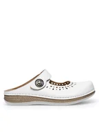 Klapki i japonki damskie - Inblu Klapki MK050100 Biały - miniaturka - grafika 1