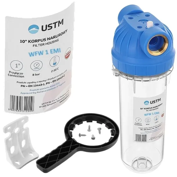 Filtr Do Wody Korpus Narurowy Zestaw 1'' Ustm 10''