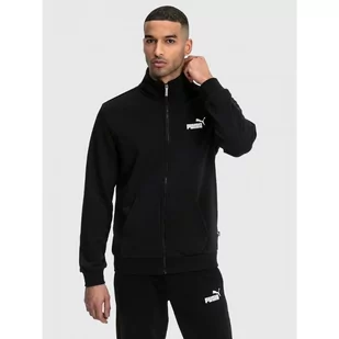 Bluza Męska Puma ESS Track Rozpinana Stójka Ocieplana Czarna 586694-01 - Bluzy sportowe męskie - miniaturka - grafika 1