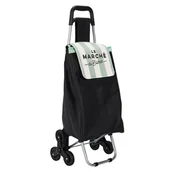 Torby i wózki na zakupy - Wózek na zakupy Bistrot 6 kół zielony pas - miniaturka - grafika 1