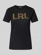 Koszulki i topy damskie - T-shirt z haftem i okrągłym dekoltem model ‘KATLIN’ - miniaturka - grafika 1