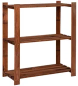 Regały - Drewniany brązowy regał - T3-K81 - miniaturka - grafika 1