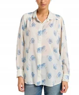 Koszule damskie - Koszula Lee SHIRRED BLOUSE 112355158 Shy Blue Floral L - miniaturka - grafika 1