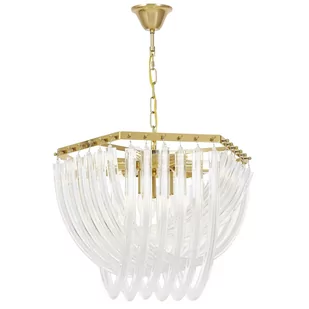 NOWOCZESNA LAMPA WISZĄCA MOSIĘŻNA BOSCONE D55 - Lampy sufitowe - miniaturka - grafika 1