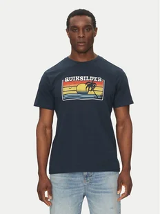 Quiksilver T-Shirt EQYZT08065 Granatowy Regular Fit - Koszulki męskie - miniaturka - grafika 1