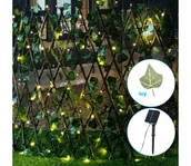 Lampy ogrodowe - Aigostar - LED Łańcuch solarny 102xLED/2x0,7m IP65 ciepła biel bluszcz - miniaturka - grafika 1