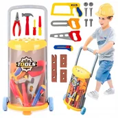 Mały majsterkowicz - Zestaw MAJSTERKOWICZA Narzędzia Wózek Warsztatowy na Kołach dla Dzieci - miniaturka - grafika 1