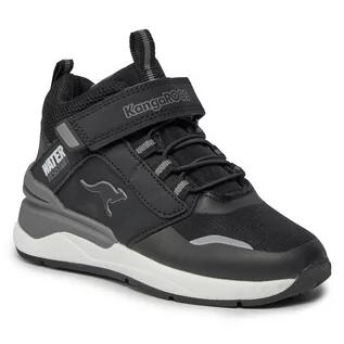 Buty dla chłopców - Trzewiki KangaRoos KD-Dose EV 18912-000-5003 Jet Black/Steel Grey - grafika 1