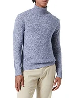 Swetry męskie - United Colors of Benetton sweter męski, Niebieski melanż 6 V 2, XXL - miniaturka - grafika 1