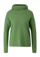 Swetry damskie - s.Oliver RED Label damski sweter z dzianiny, zielony, 42 - miniaturka - grafika 1