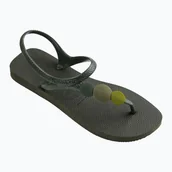 Sandały damskie - Sandały damskie Havaianas Flash Urban Plus olive green - miniaturka - grafika 1