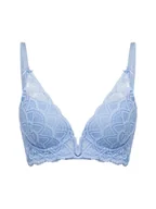 Biustonosze - Lascana Biustonosz damski na fiszbinach - usztywniany Kobiety niebieski jednolity, 80C - miniaturka - grafika 1