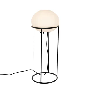 QAZQA Designerska lampa podłogowa zewnętrzna czarna - Jannie - Lampy stojące - miniaturka - grafika 1