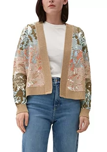 s.Oliver Damski kardigan, długi rękaw, pomarańczowy, 40 - Swetry damskie - miniaturka - grafika 1