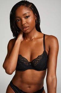 Hunkemöller Biustonosz nieusztywniany z fiszbinami Marine Czarny - Biustonosze - miniaturka - grafika 1