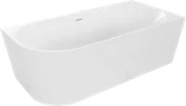 Wanny - Mexen Mia wanna wolnostojąca narożna prawa 160 x 75 cm, biała, przelew biały - 52691607500P-20 - miniaturka - grafika 1