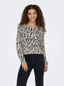 Swetry damskie - ONLY Sweter w kolorze szarobrązowym - miniaturka - grafika 1