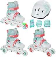 Rolki - Rolki-Wrotki 3w1 Croxer Inez 26-29 / Kask Silky XS / Ochraniacze Fibre XS - miniaturka - grafika 1