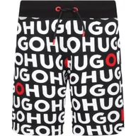 Spodnie i spodenki dla chłopców - HUGO KIDS Szorty | Regular Fit - miniaturka - grafika 1