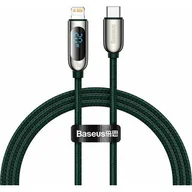 Akcesoria do tabletów i e-booków - Baseus Baseus USB-C Lightning Display PD 20W 1m zielony CATLSK-06 - miniaturka - grafika 1