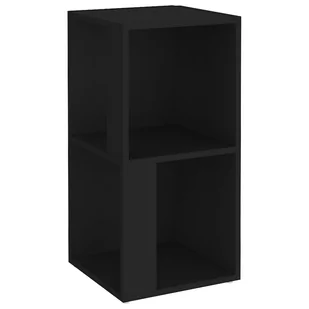 vidaXL Szafka narożna czarna 33x33x67 cm płyta wiórowa 809018 - Komody - miniaturka - grafika 1