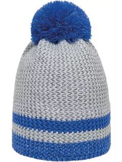 Czapki dla dzieci - Döll Dzianinowa czapka w kolorze szaro-niebieskim - grafika 1