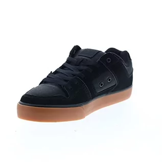 Koszulki męskie - DC Męskie buty do jazdy na deskorolce Pure Low Top, Czarny/gumowy/czarny, 40.5 EU - grafika 1