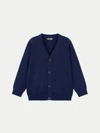 Swetry damskie - Mayoral Kardigan 3372 Granatowy Regular Fit - miniaturka - grafika 1
