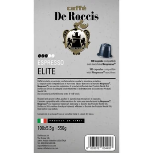 ELITE De Roccis kapsułki do Nespresso - 100 kapsułek - Kawa w kapsułkach i saszetkach - miniaturka - grafika 1