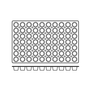 Hendi Forma silikonowa Mini-muffins 600x400 676233 676233 - Formy do ciast - miniaturka - grafika 1