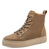 Śniegowce damskie - Tamaris Damskie buty WL Lace Boot 1-26911-45 śniegowce, camel, 39 EU, piaskowy, 39 EU - miniaturka - grafika 1