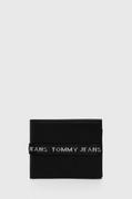 Portfele - Tommy Jeans portfel męski kolor czarny - miniaturka - grafika 1