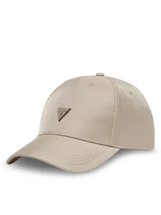 Guess Czapka z daszkiem AW5283 COT01 Beżowy - Czapki damskie - miniaturka - grafika 1