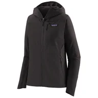 Kurtki i kamizelki sportowe damskie - Damska kurtka softshellowa Patagonia R1 CrossStrata Hoody Rozmiar: L / Kolor: czarny - miniaturka - grafika 1