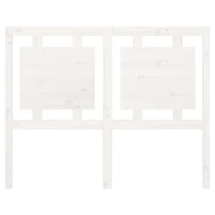 Lumarko Wezgłowie łóżka, białe, 125,5x4x100 cm, lite drewno sosnowe - Inne meble do sypialni - miniaturka - grafika 5