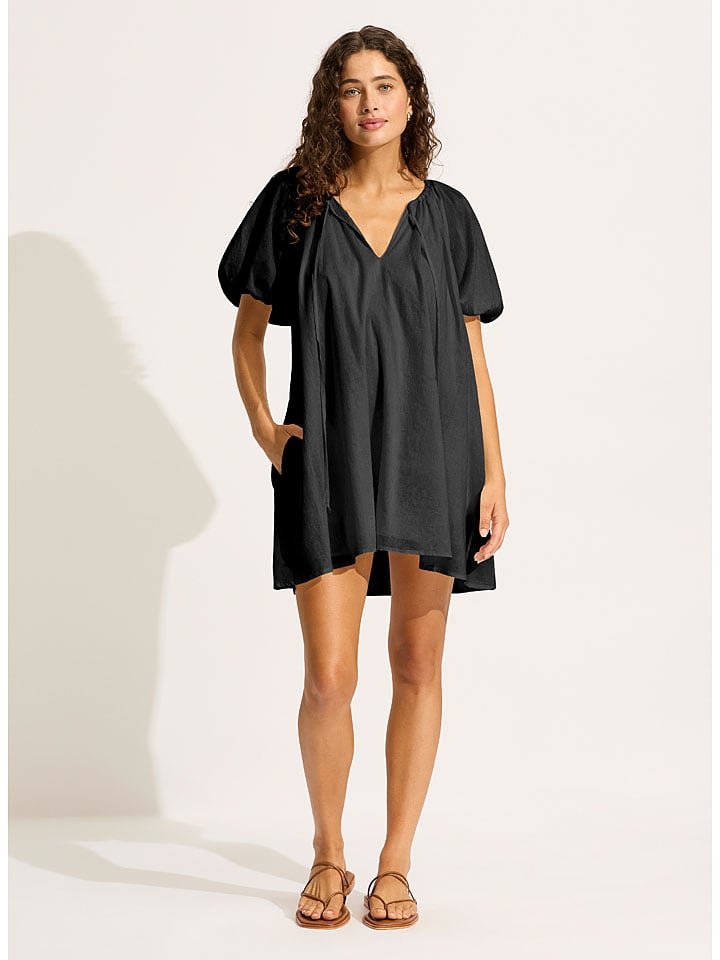 Seafolly Sukienka w kolorze czarnym