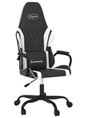 Fotele gamingowe - Czarno-biały fotel gamingowy - Miedziana 4X - miniaturka - grafika 1