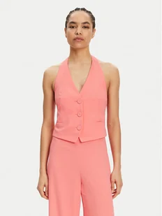 Patrizia Pepe Kamizelka 2C1618 A411 Koralowy Regular Fit - Kamizelki damskie - miniaturka - grafika 1