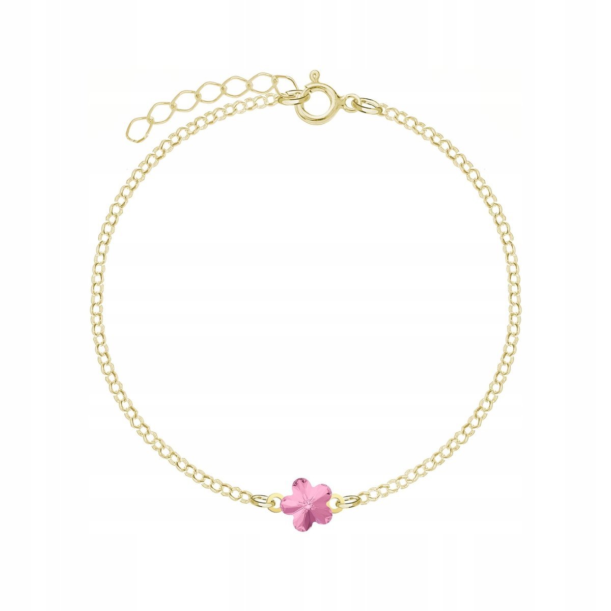 Pozłacana bransoletka z Kwiatuszkiem Dedykacja