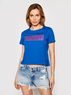 Koszulki i topy damskie - Guess T-Shirt Adria W1RI05 JA900 Niebieski Regular Fit - grafika 1