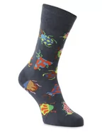 Skarpetki damskie - Happy Socks - skarpety z drobnej dzianiny, niebieski|wielokolorowy - miniaturka - grafika 1