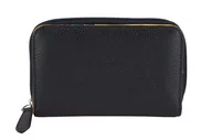 Portfele - Barberini's - skórzany portfel damski - Czarny - Czarny - miniaturka - grafika 1