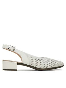 Rieker Sandały 47066-80 Biały - Sandały damskie - miniaturka - grafika 1