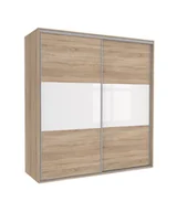 Szafy - Szafa Tivoli 240X210 S/4Ds/2Bp Dąb Sonoma / Biały Połysk - miniaturka - grafika 1