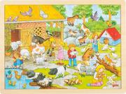 Puzzle - Goki Puzzle duże na farmie 57685 - miniaturka - grafika 1