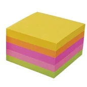 Etykiety samoprzylepne i bloki etykiet - Notes samoprzylepny 75x75mm (76x76mm) 450 kartek neon mix kolorów PULLMAN /P0007/ - miniaturka - grafika 1