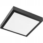 Lampy sufitowe - LVT Plafon LED Solen 2xE27 230V IP44 kwadrat czarny 0251 - miniaturka - grafika 1